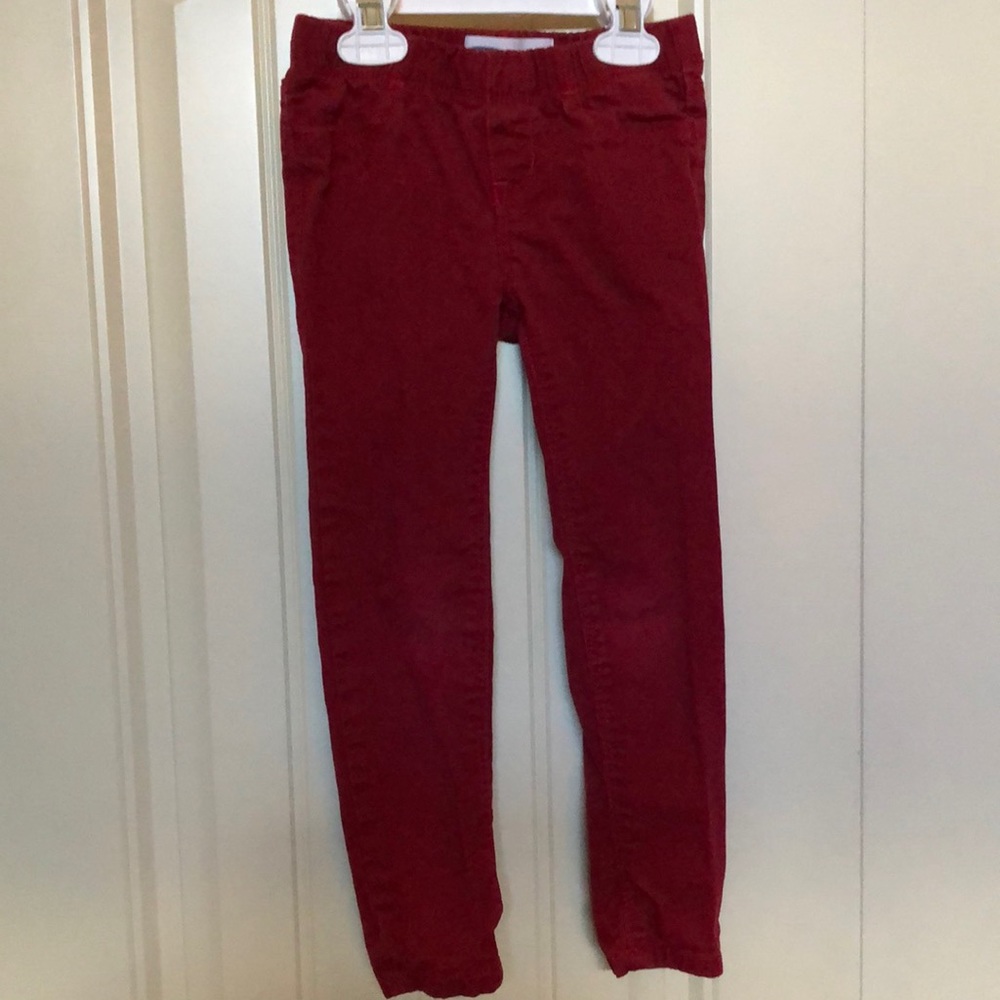 Red leggings